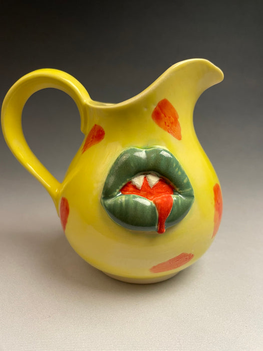 Small Svelte Goblin Blood Pitcher - Yellow
