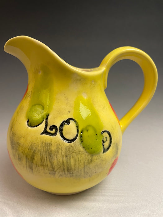 Small Svelte Goblin Blood Pitcher - Yellow