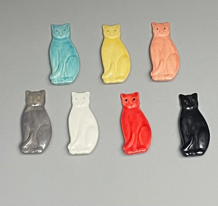 Ceramic Cat Barrettes