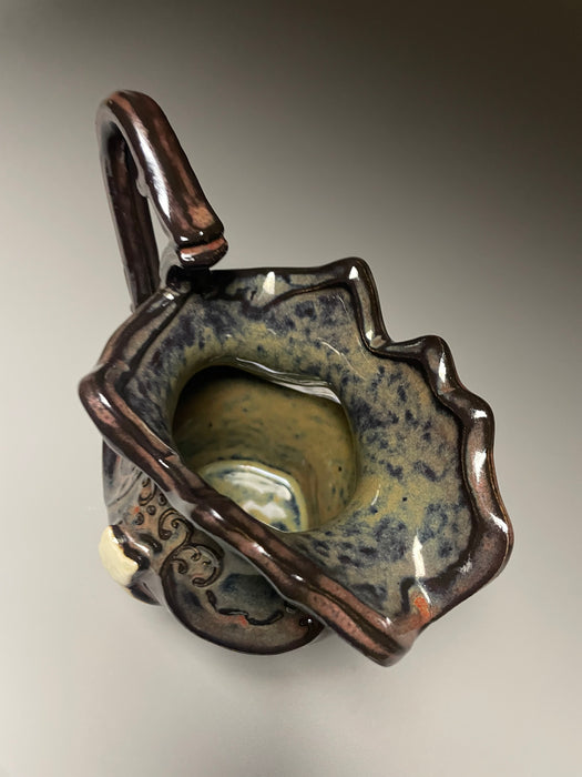 Small white cat pitcher