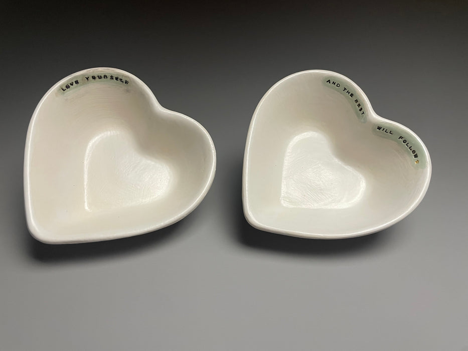 Heart Dinner Bowls - Love Yourself Set of 2