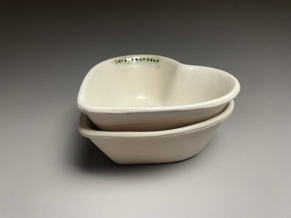 Heart Dinner Bowls - Love Yourself Set of 2