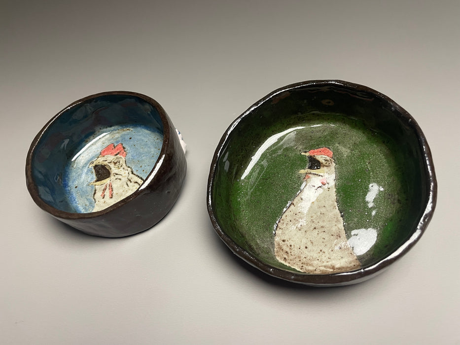 Screaming Chicken Bowls - Set of 2