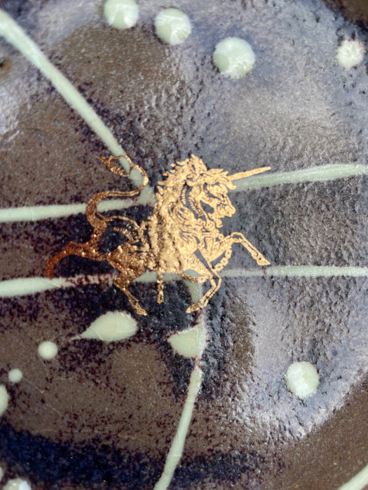 "Worthy of Golden Unicorns" Appetizer / Cake Plates