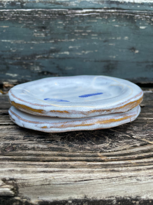 Feather Frost Appetizer / Cake Plates
