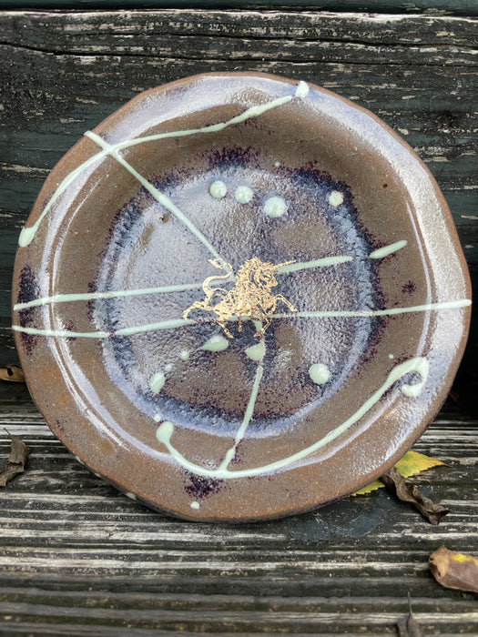 "Worthy of Golden Unicorns" Appetizer / Cake Plates