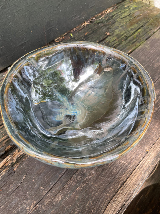 Ice Blue Shine Dip Bowl