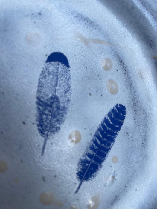 Feather Frost Appetizer / Cake Plates
