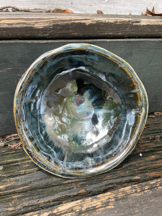 Ice Blue Shine Dip Bowl