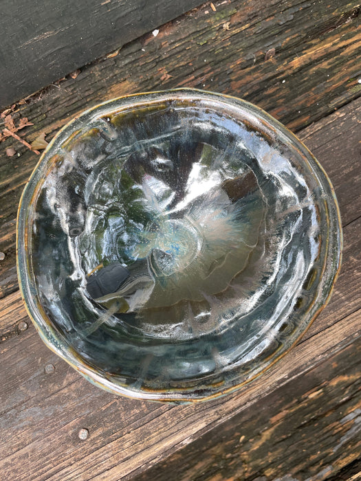 Ice Blue Shine Dip Bowl