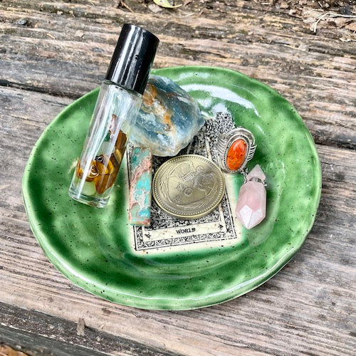 Bottle Green Magician Altar