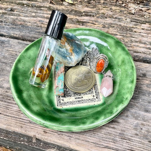 Bottle Green Magician Altar