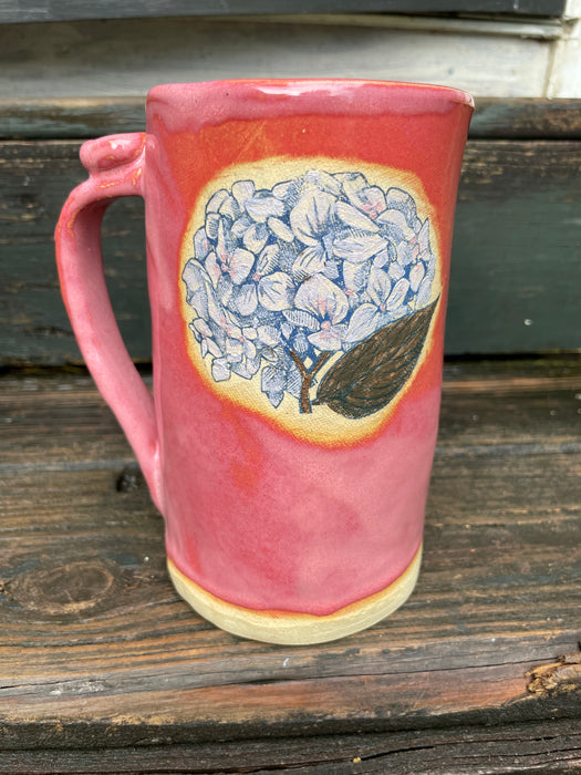 Hydrangea Beer Mug